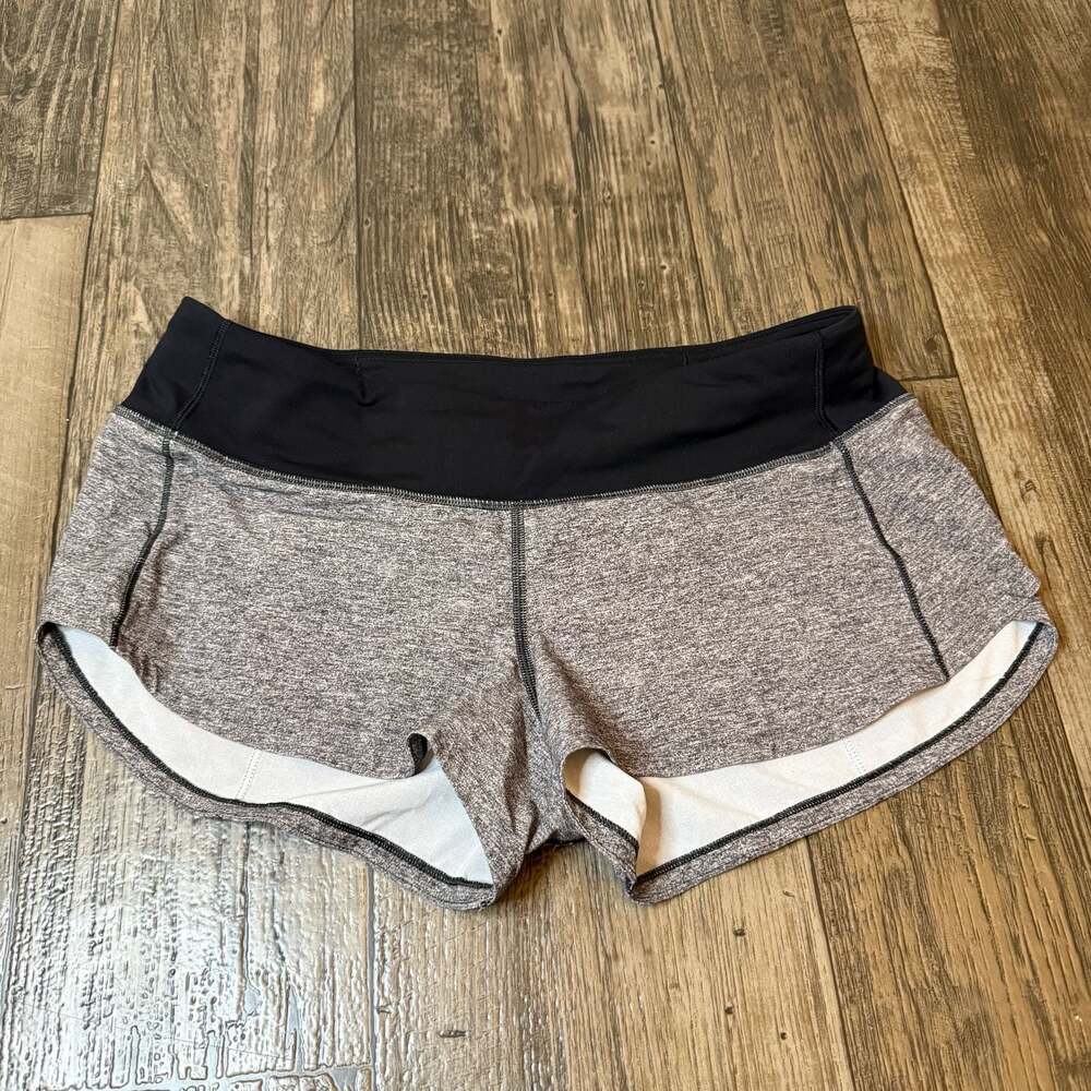 Lululemon Speed Up Mid Rise Short 2.5 Lined Shorts Grey Size 6